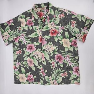 Hawaii Station Mens Tropical Button Shirt 100% Cotton